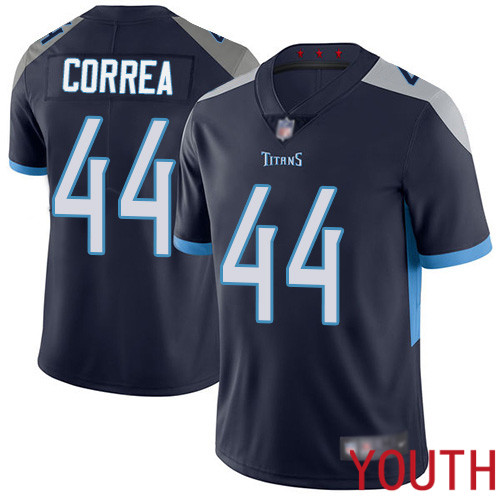 Tennessee Titans Limited Navy Blue Youth Kamalei Correa Home Jersey NFL Football #44 Vapor Untouchable->youth nfl jersey->Youth Jersey